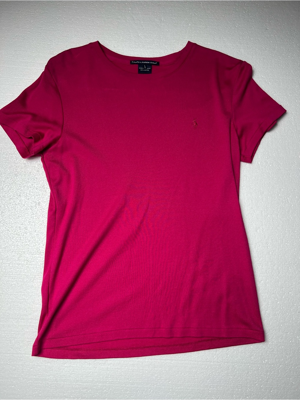 Ralph Lauren Golf T-Shirt Size LG Fits S/M Excellent